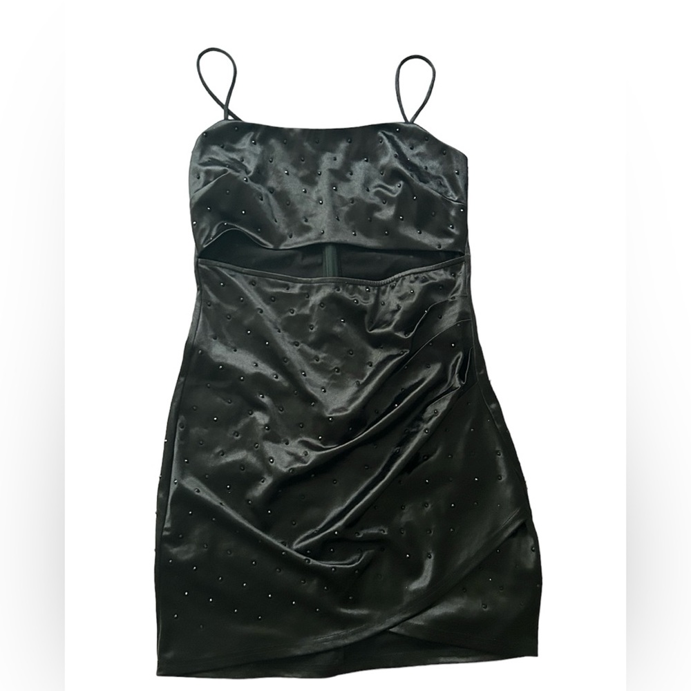 Windsor short black dress w/ jewels